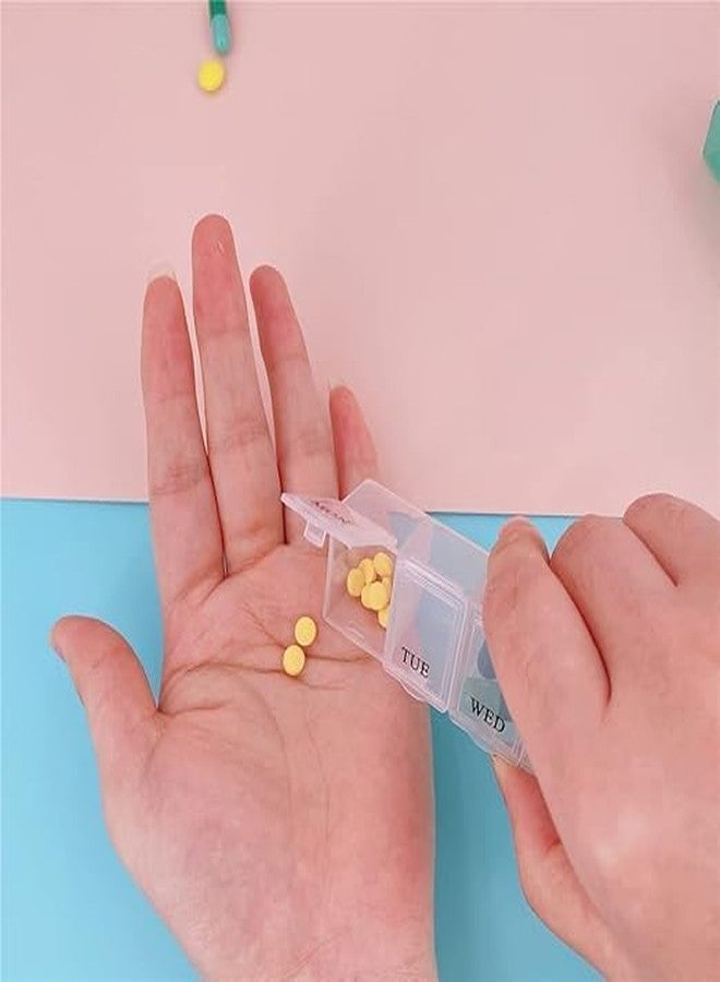FASHRAMP Weekly Pill Organizer Box | 7-Day Multi-Compartment Design | PP Material, Pastel Colors | Daily Medicine Storage for Vitamins, Supplements & Pills (2 Line) - Image 2